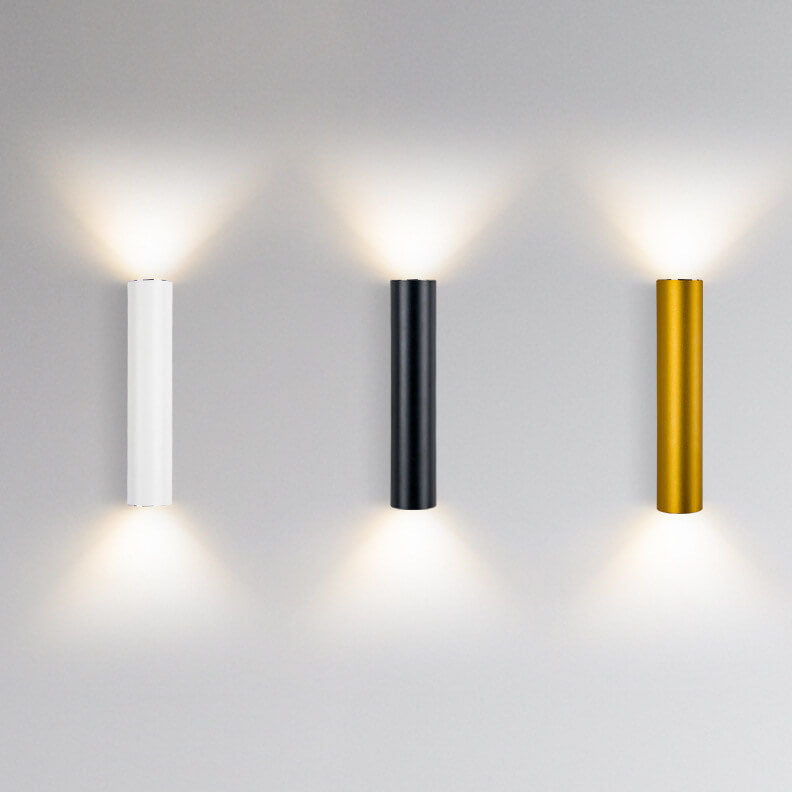 Cylinder up and down wall light