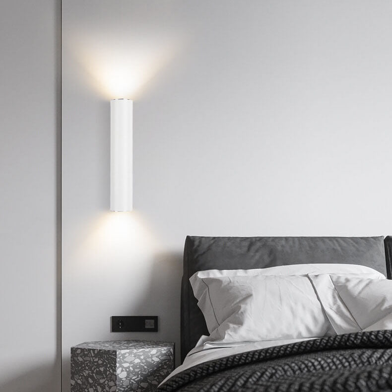 Cylinder up and down wall light