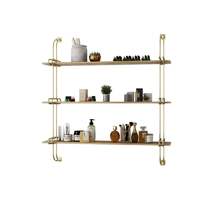 Three-Tier Floating Wall Shelves