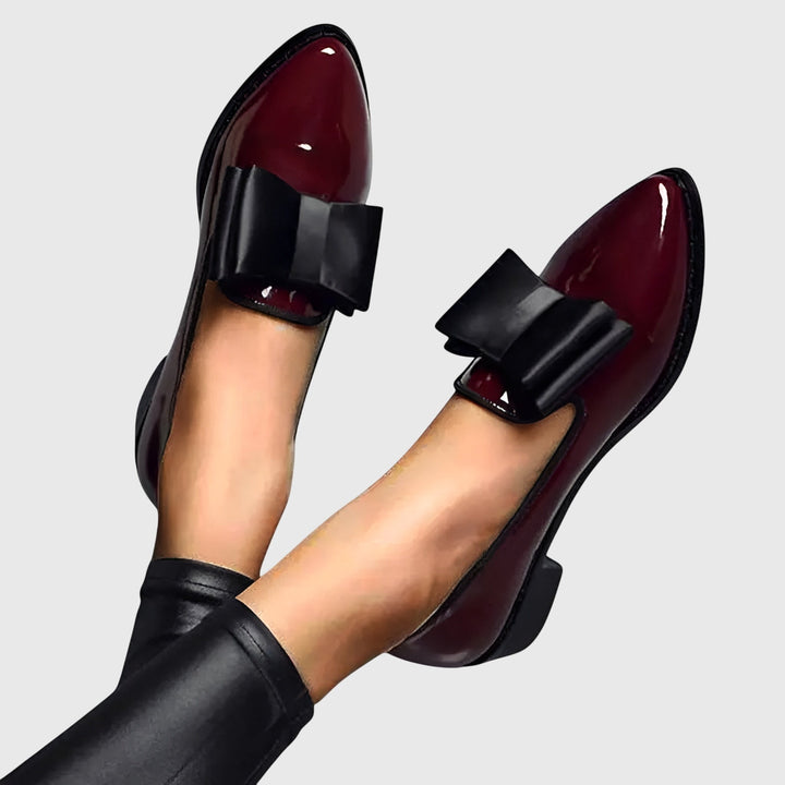 Women's Orthopaedic Bow Patent-Look Comfort Loafers – image 3
