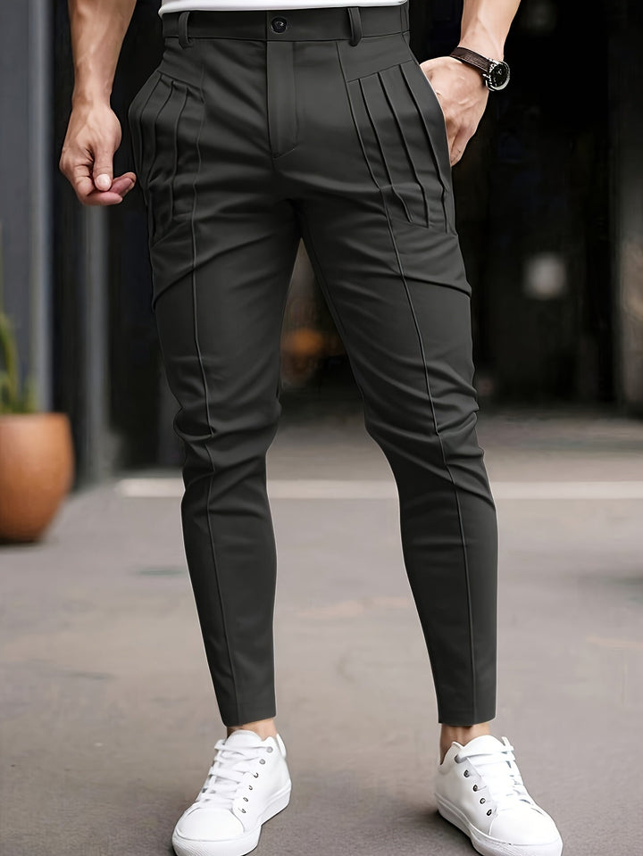 Men's Slim-Fit Tailored Everyday Trousers – image 8