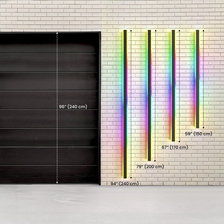 Colour-Changing Linear Outdoor Wall Light | RGB, Remote