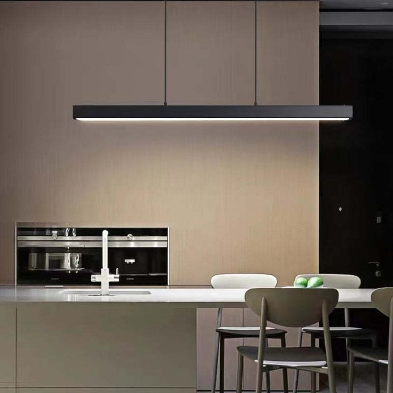 Lerin Modern Linear LED Pendant Light Black/Brown