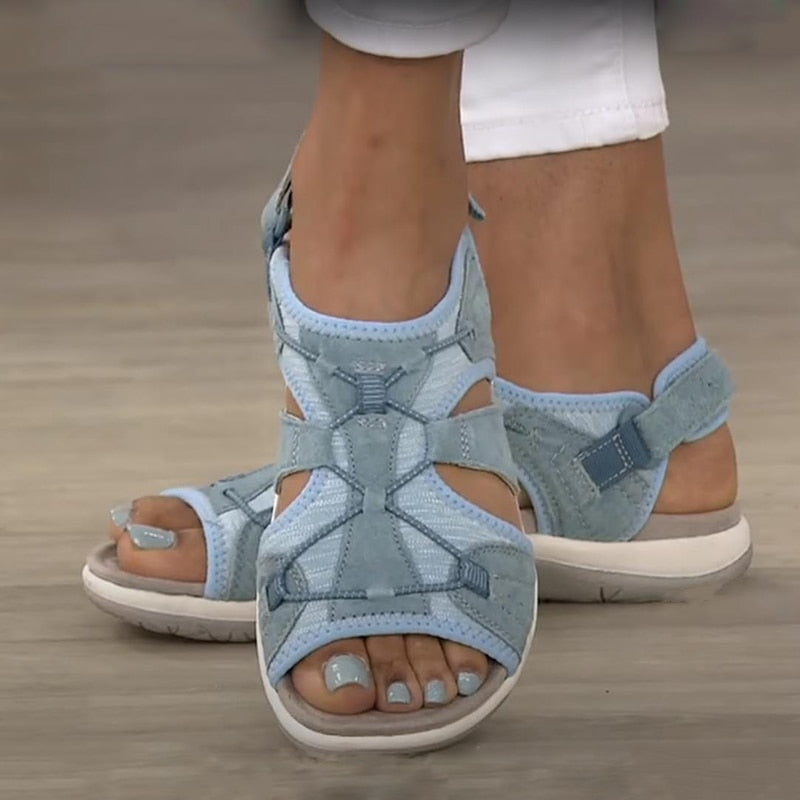Women's Bow Open-Toe Comfort Sandals – image 1