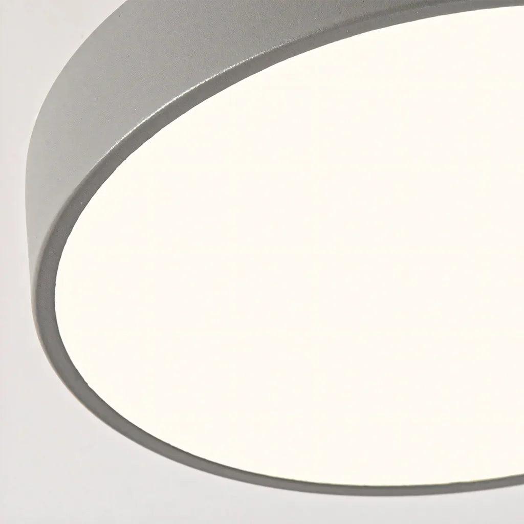 Eir Macaron Round Wood Grain Ceiling Lamp
