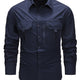 Men's Long-Sleeve Utility-Pocket Summer Shirt – image 3