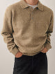 Men's Long-Sleeve Knitted Summer Polo Shirt – image 4