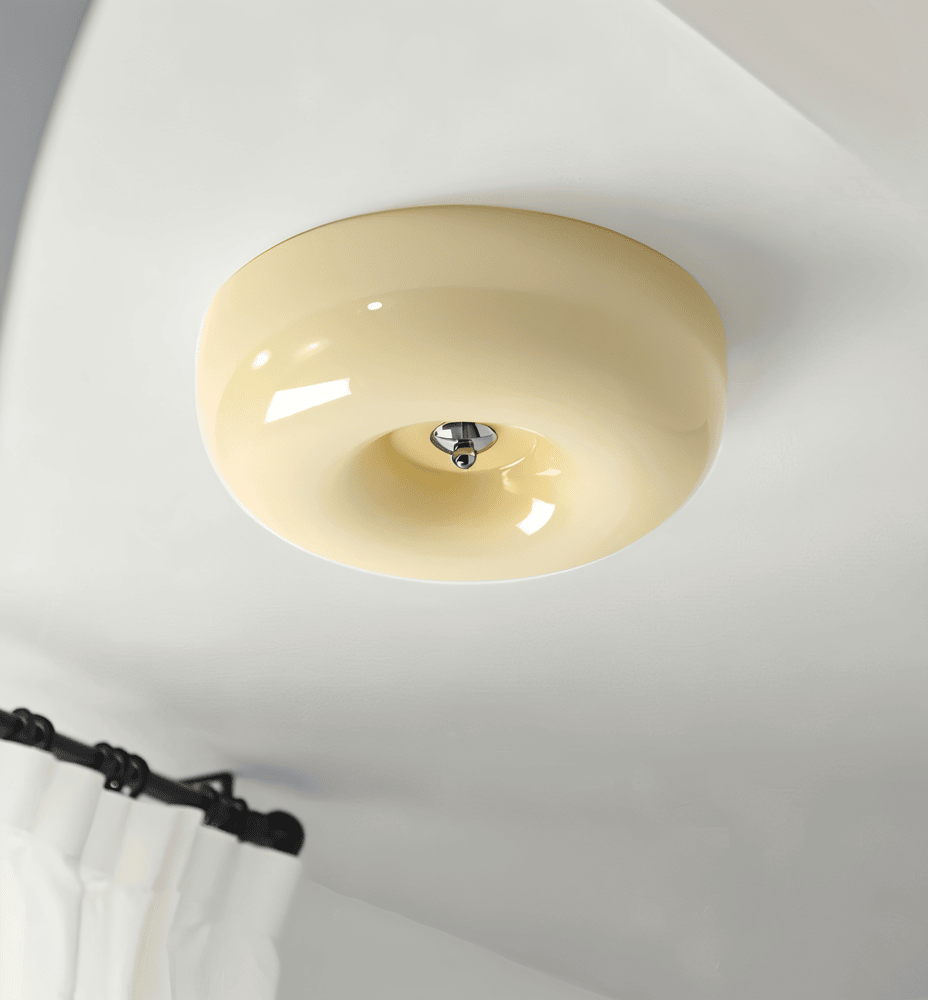 Donut glass ceiling light
