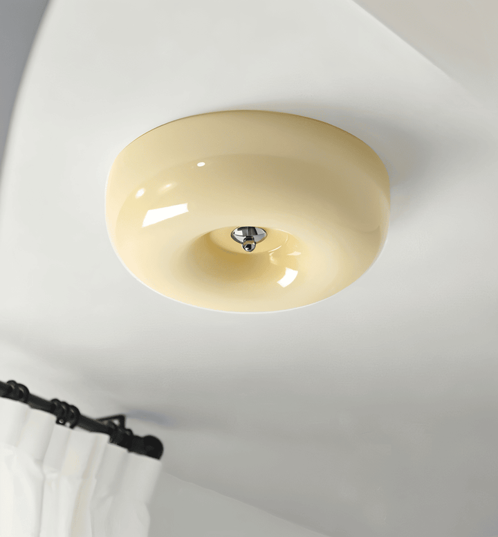 Donut glass ceiling light