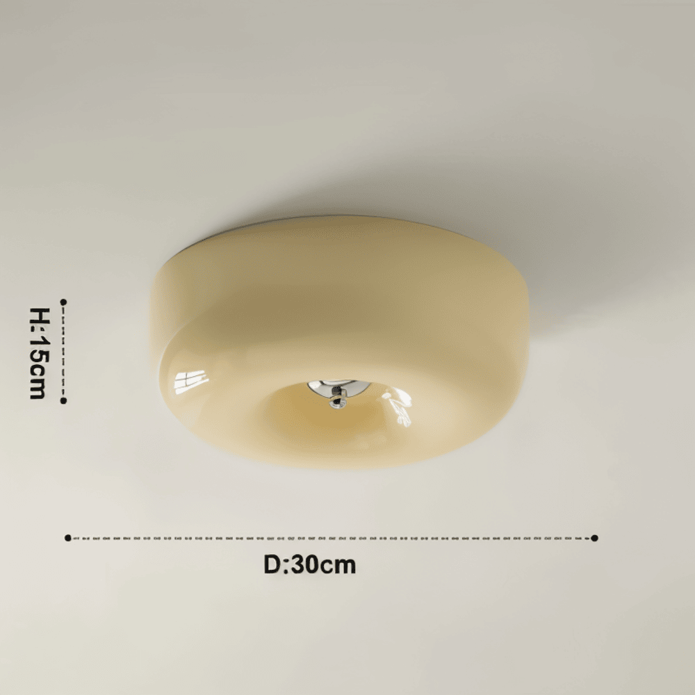 Donut glass ceiling light
