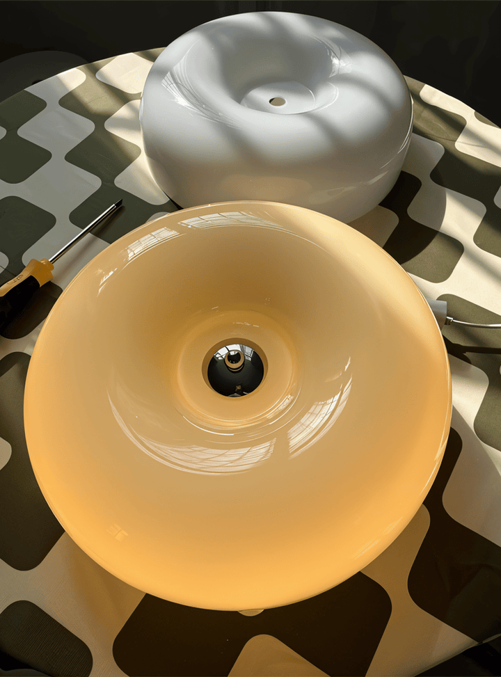 Donut glass ceiling light