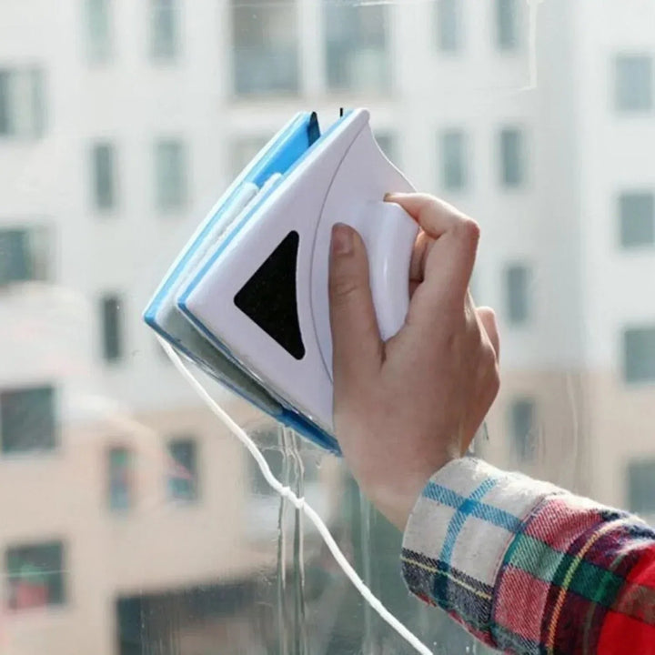 Double-sided magnetic window cleaner