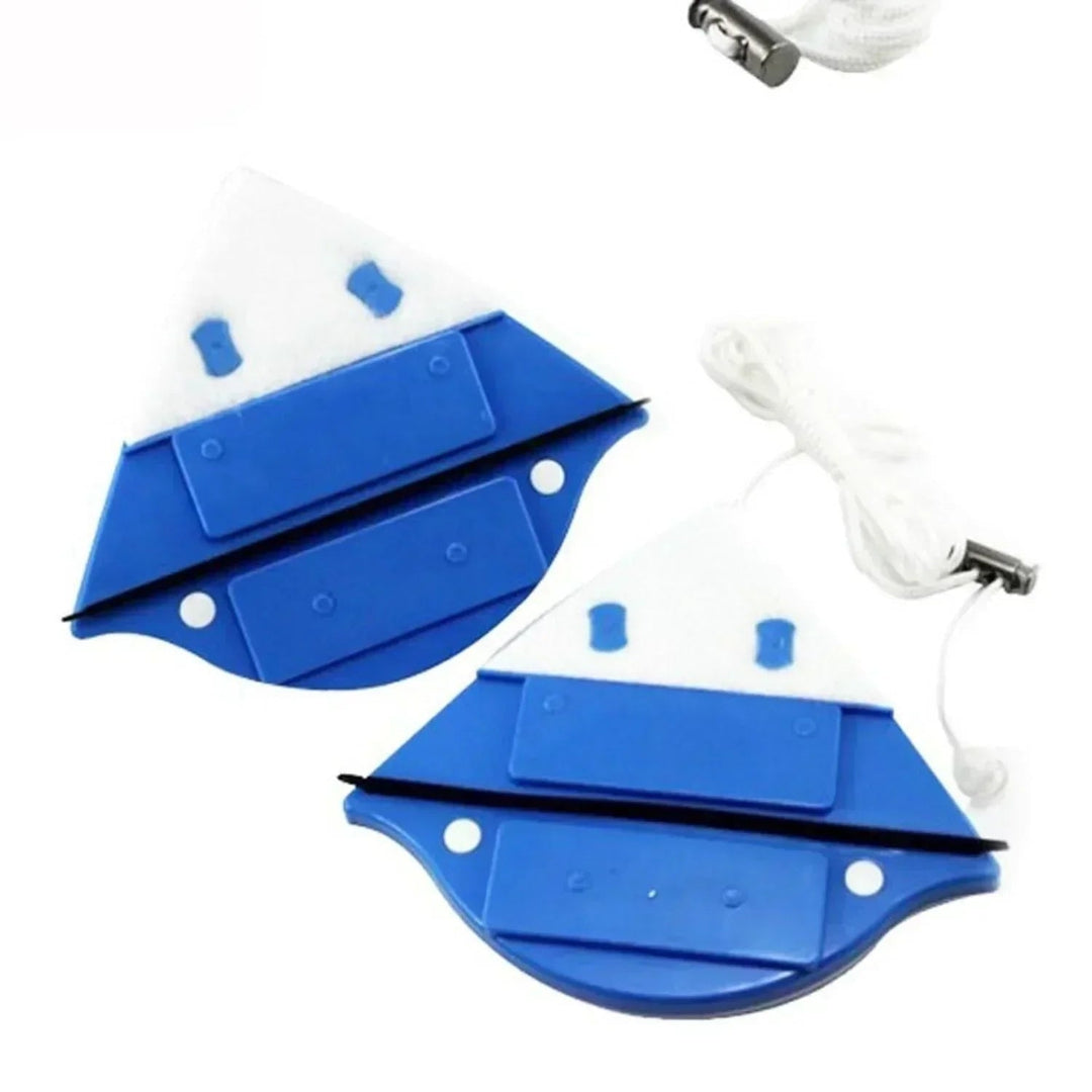 Double-sided magnetic window cleaner