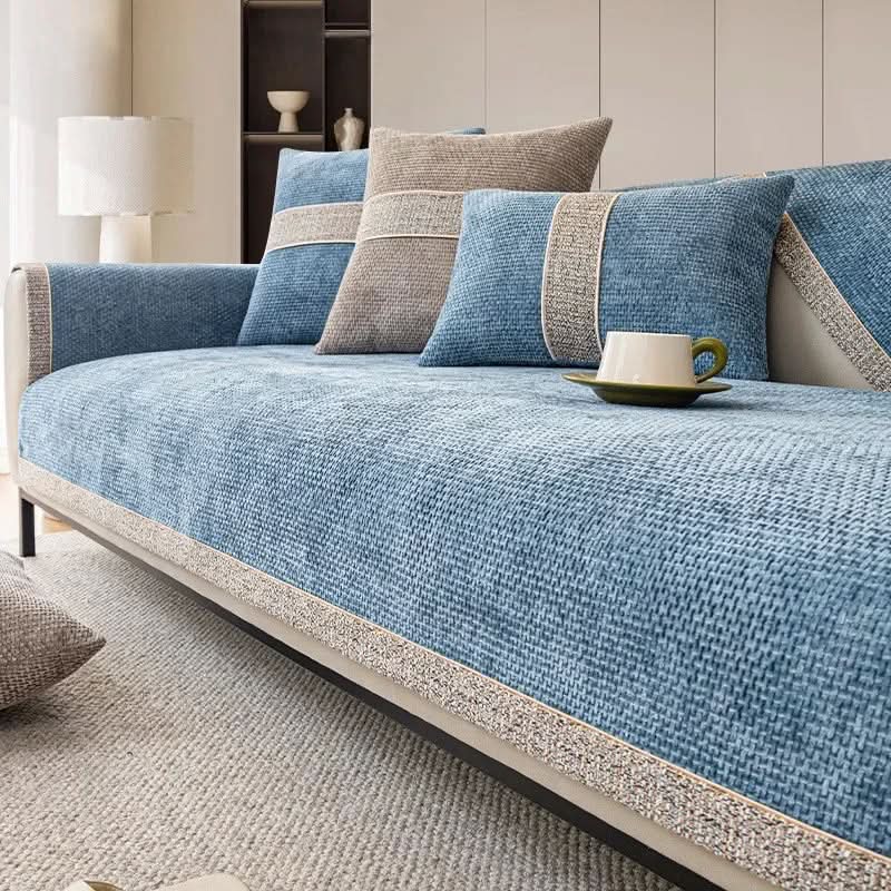 Non-Slip Sofa Cover | Linen-Look Texture, 10 Colours