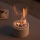 Glass and Metal Everlasting Flame Oil Lamp