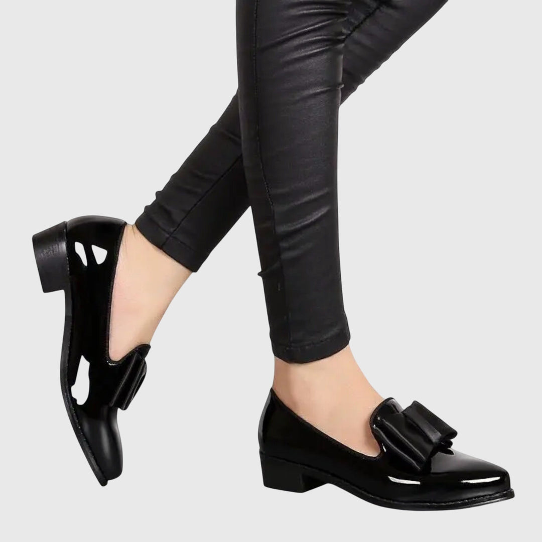 Women's Orthopaedic Bow Patent-Look Comfort Loafers – image 10