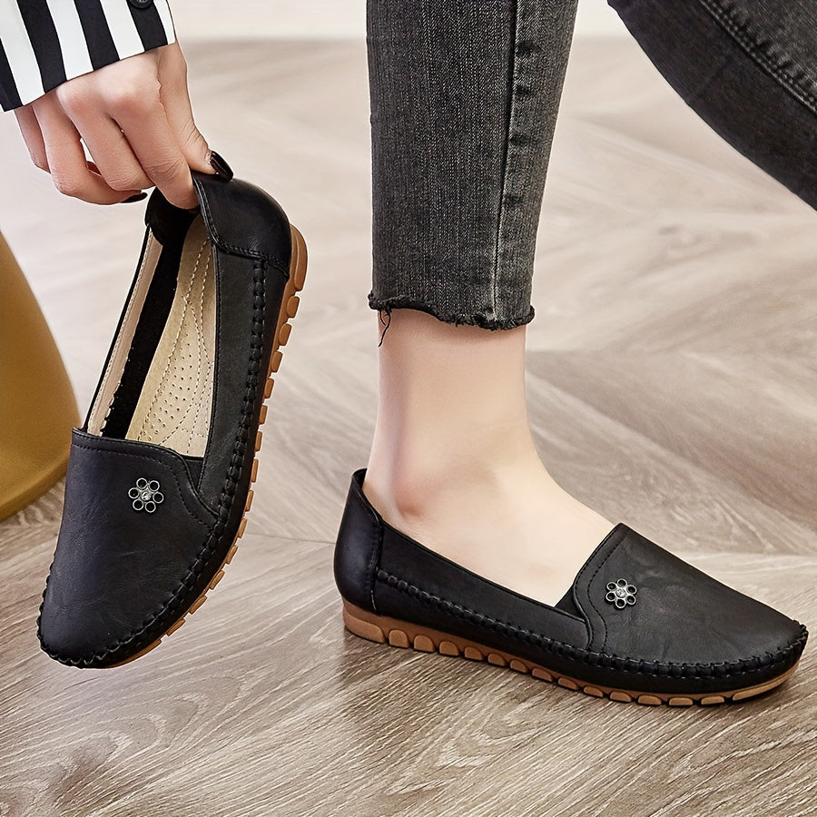 Women's Perforated Slip-On Comfort Loafers – image 1