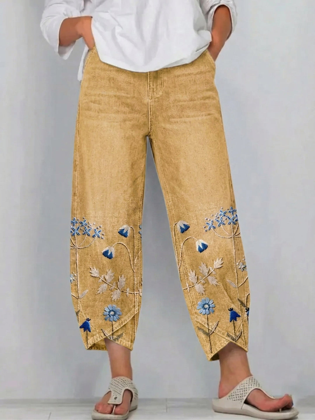 Women's Floral Loose-Fit Everyday Trousers – image 3