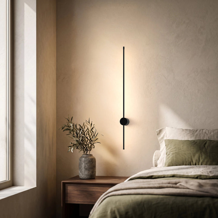 Slim LED Line Wall Light | Black, Rotatable, 60-120 cm