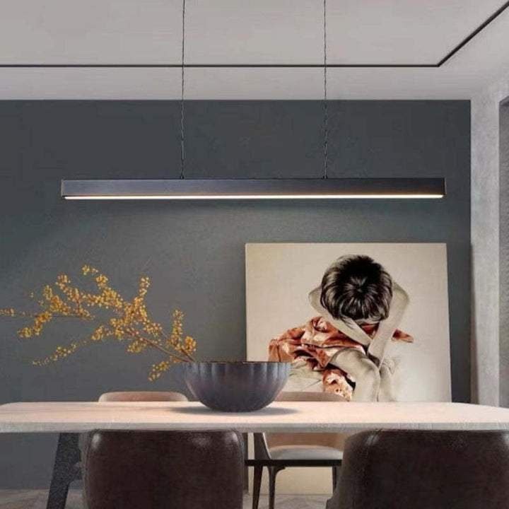 Lerin Modern Linear LED Pendant Light Black/Brown