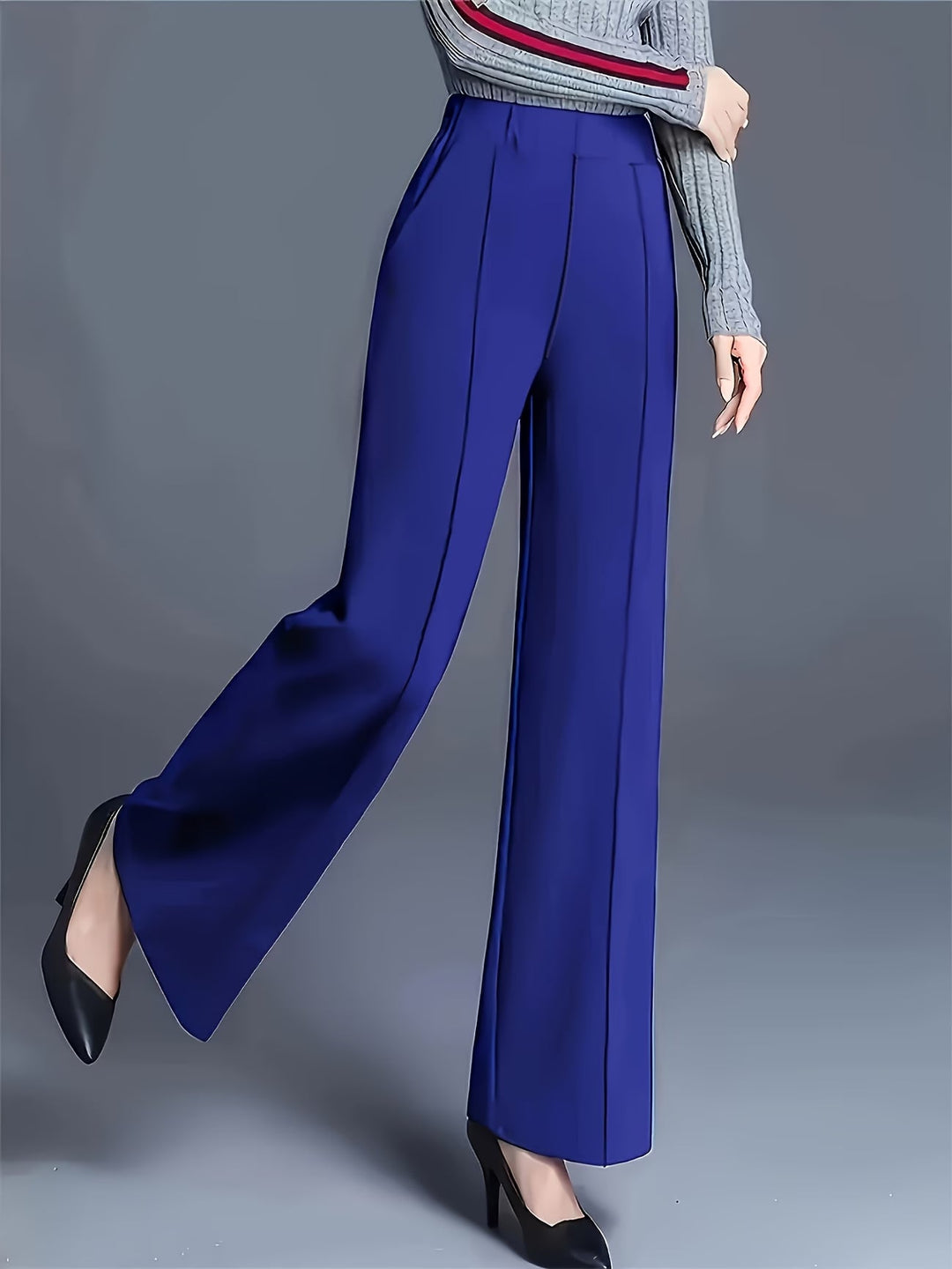 Women's High-Waisted Pocket Everyday Trousers – image 3