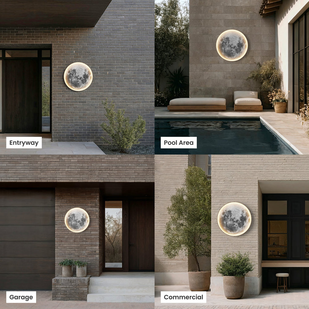 Moon Outdoor Wall Light | Weatherproof, 3 Sizes