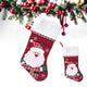 Embroidered Christmas stocking