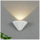 Cone Outdoor Wall Light | Black or White, Down Light