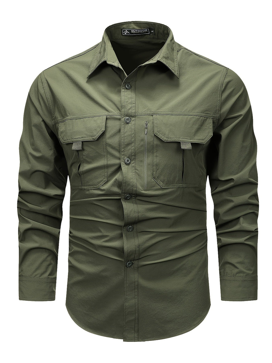 Men's Long-Sleeve Utility-Pocket Summer Shirt – image 11