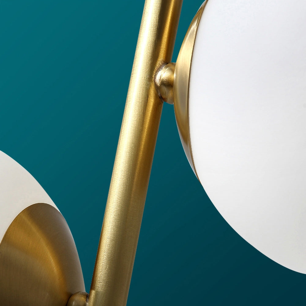 Gold Globe Table Lamp with Marble Base
