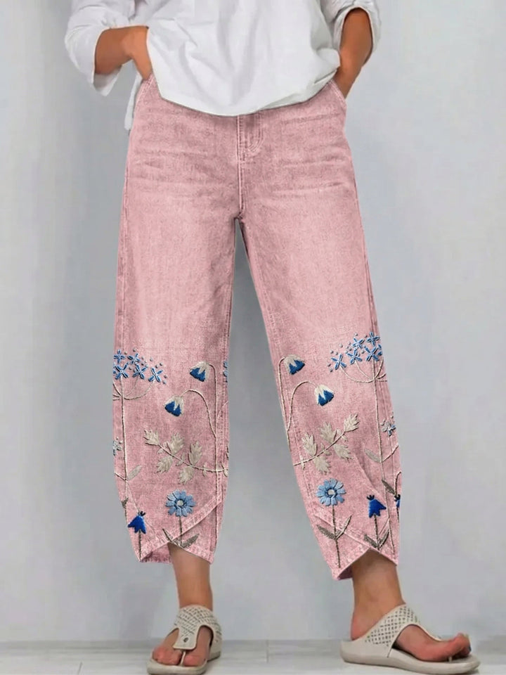 Women's Floral Loose-Fit Everyday Trousers – image 2
