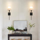 Cordless Fabric Shade Wall Light Set