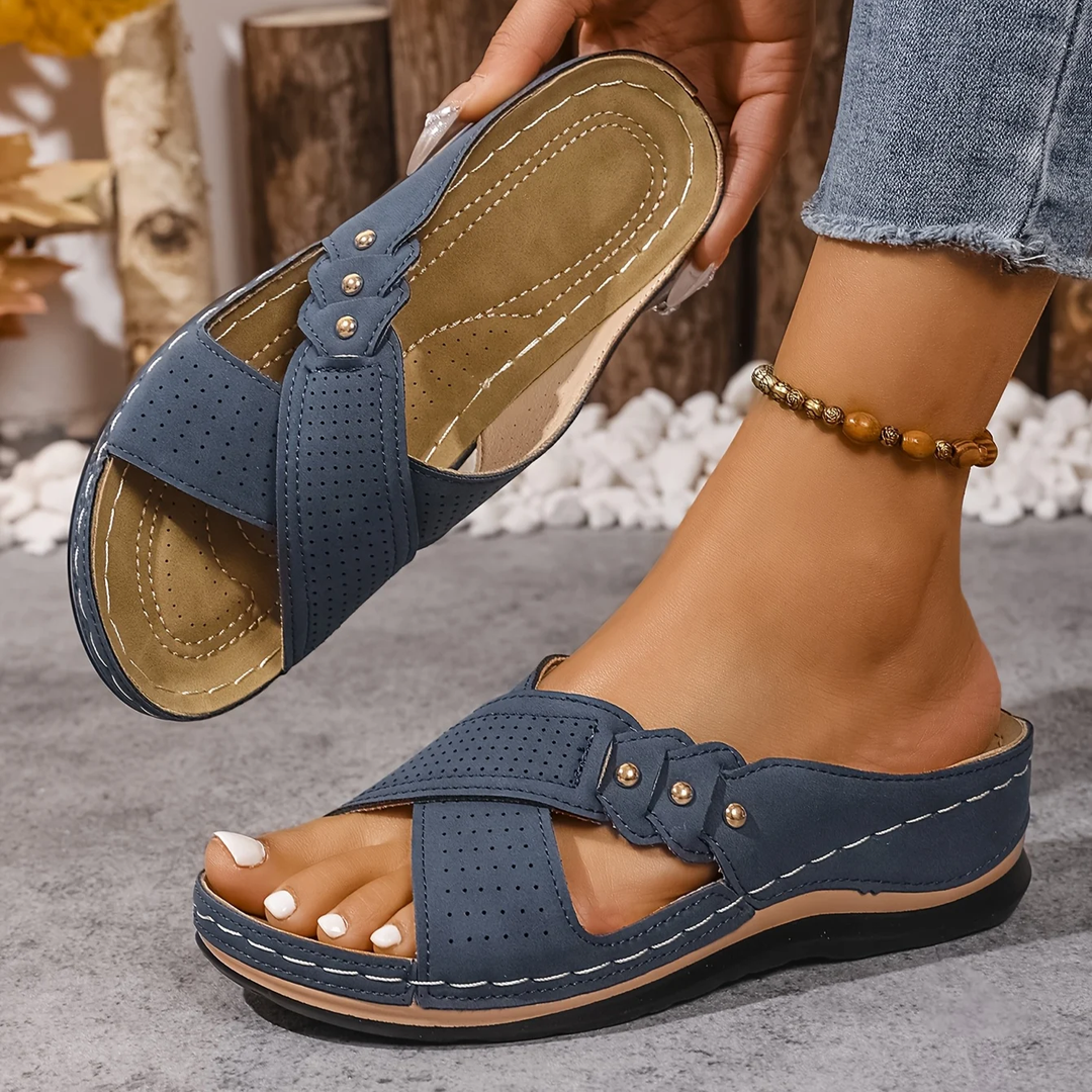 Women's Orthopaedic Crossover Wedge Comfort Sandals – image 5