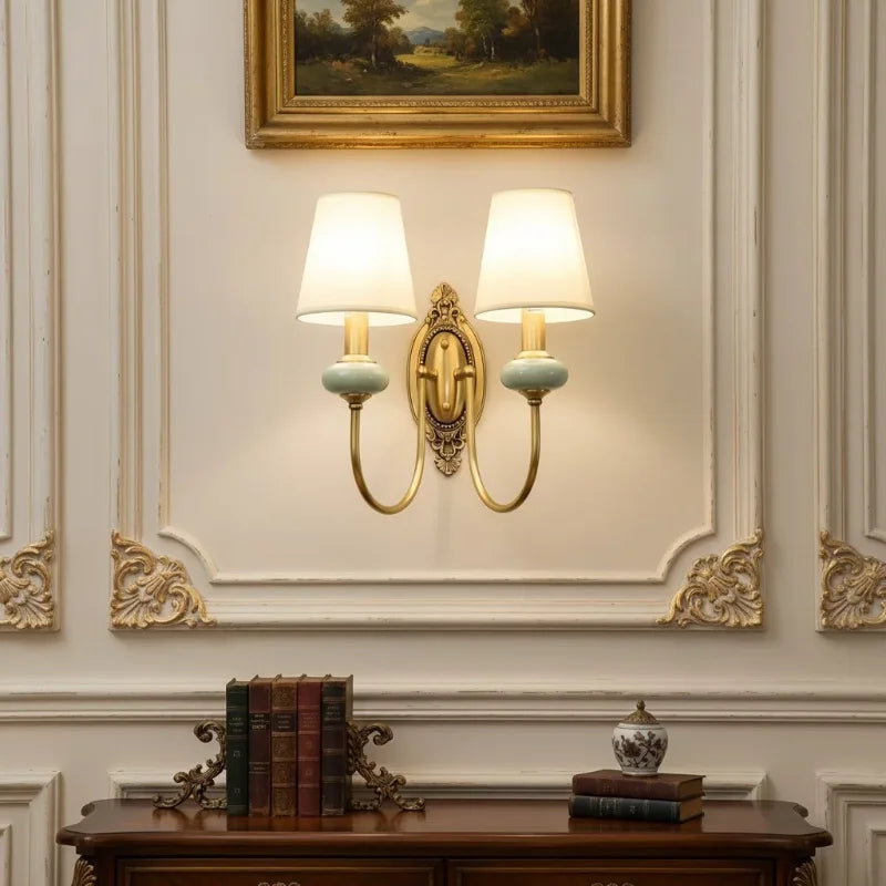 Fabric Shade Wall Light