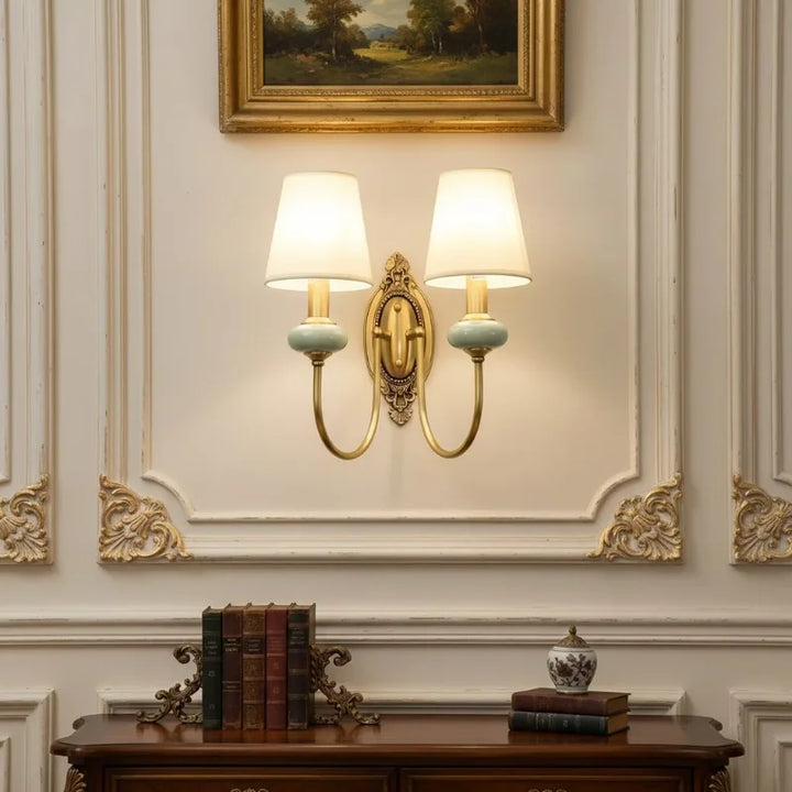 Fabric Shade Wall Light