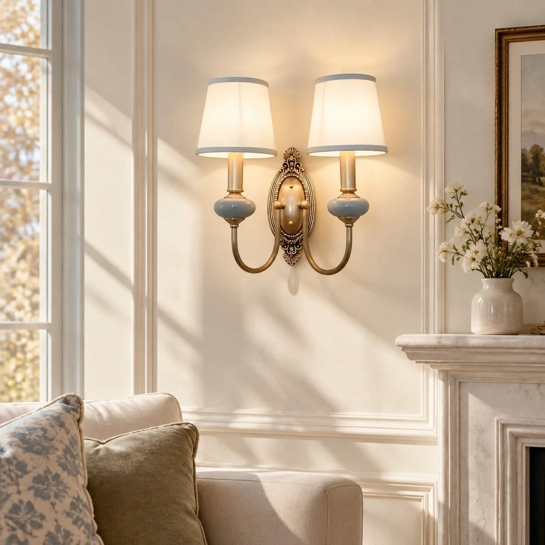 Fabric Shade Wall Light