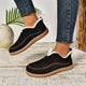 Faux suede slipper booties with sherpa collar