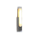 Modern Alabaster-Effect Brass Wall Sconce LED 1-Light