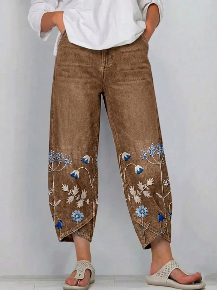 Women's Floral Loose-Fit Everyday Trousers – image 7