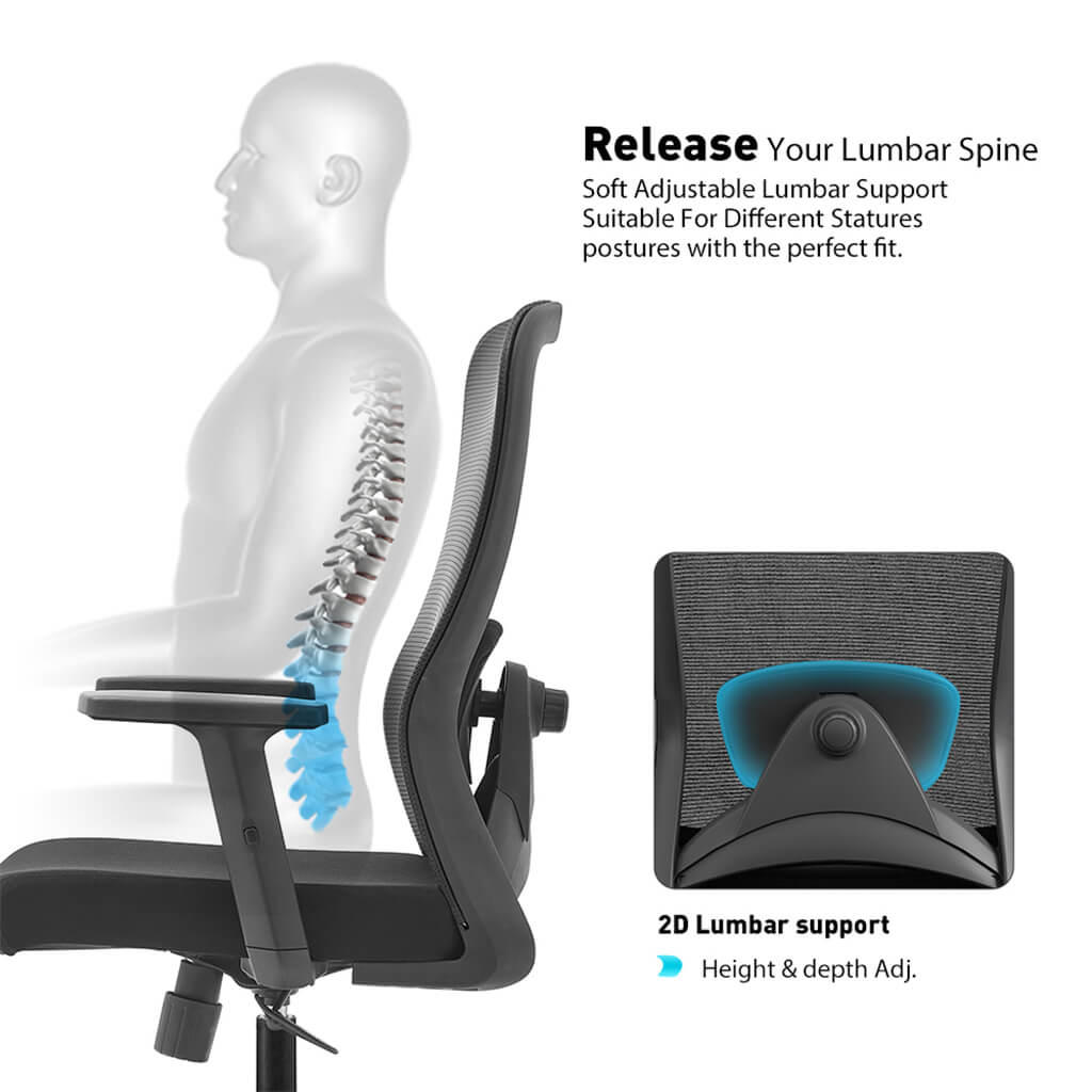 Fenna Mid-Back Mesh Office Chair