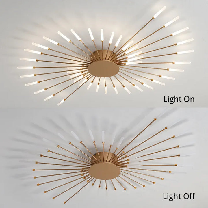 Firework LED ceiling light