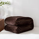 Plush Fleece Throw Blanket | Grey or Coffee, Five Sizes
