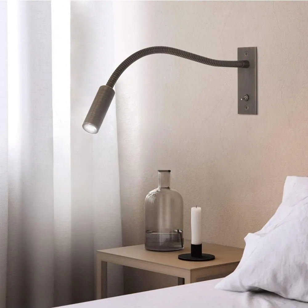 Flexible LED reading wall light