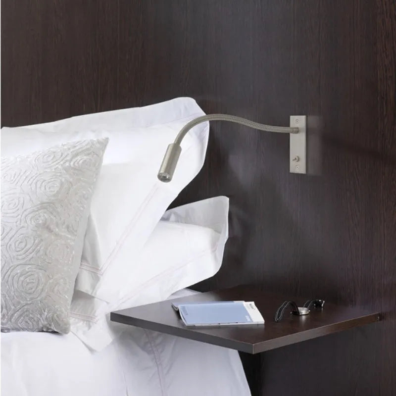 Flexible LED reading wall light