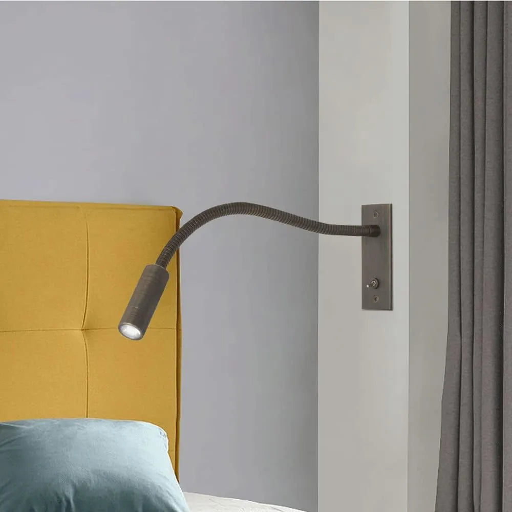 Flexible LED reading wall light