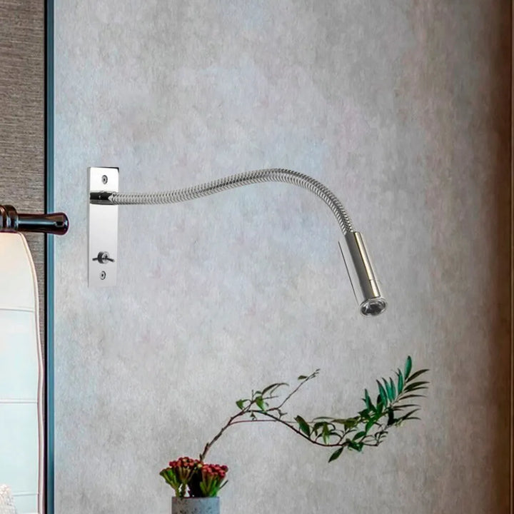 Flexible LED reading wall light