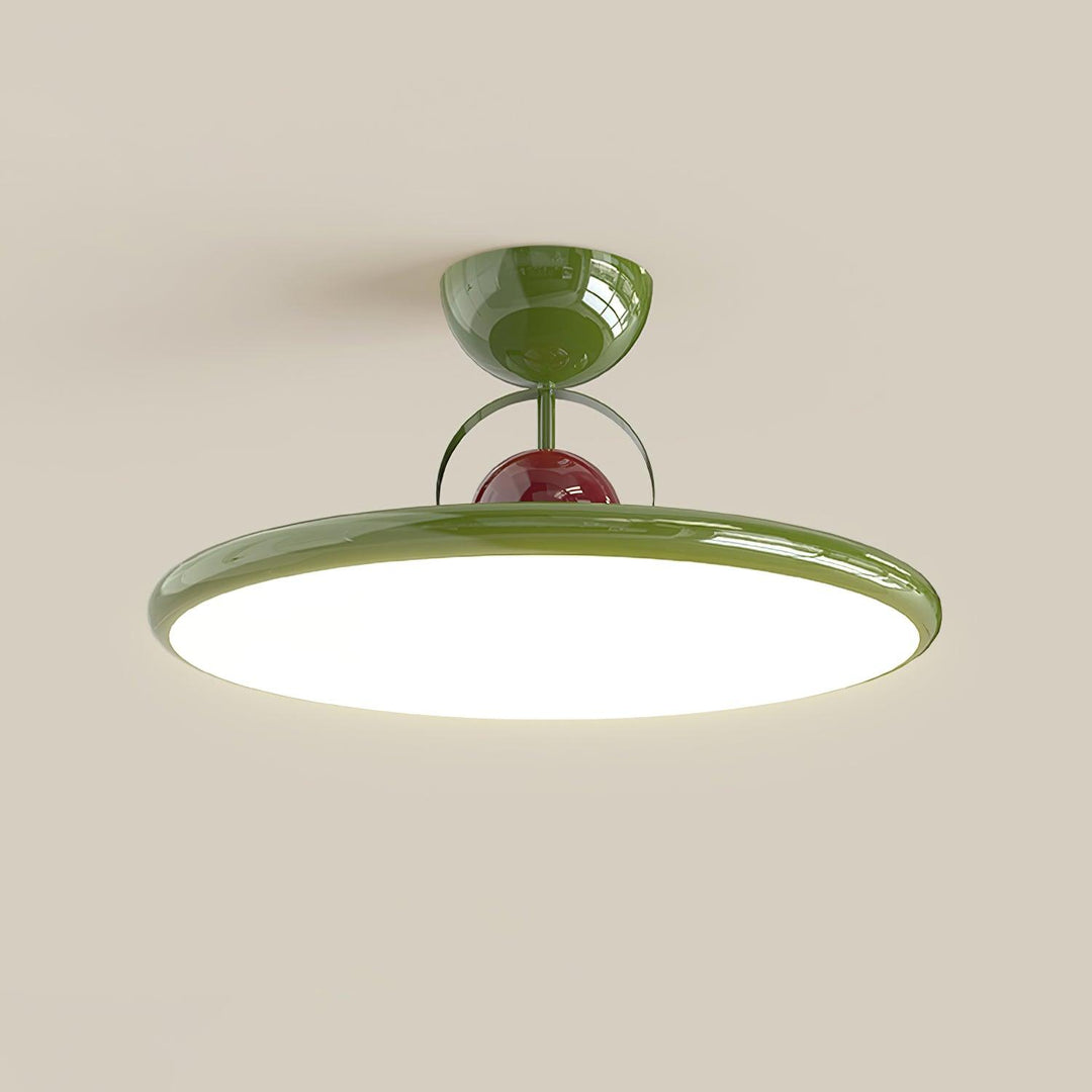 Floating disc ceiling light