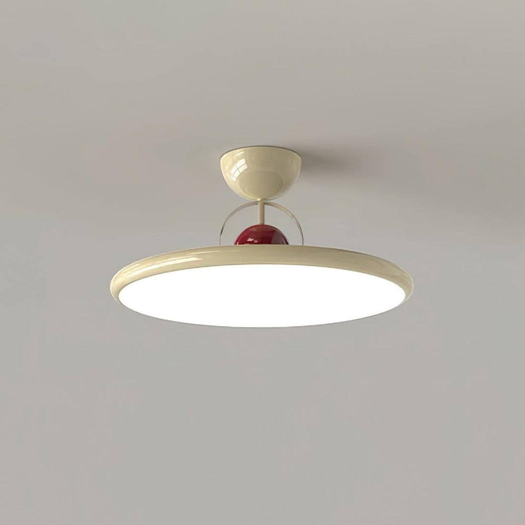 Floating disc ceiling light