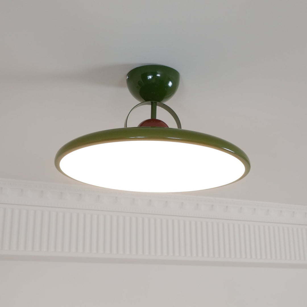 Floating disc ceiling light
