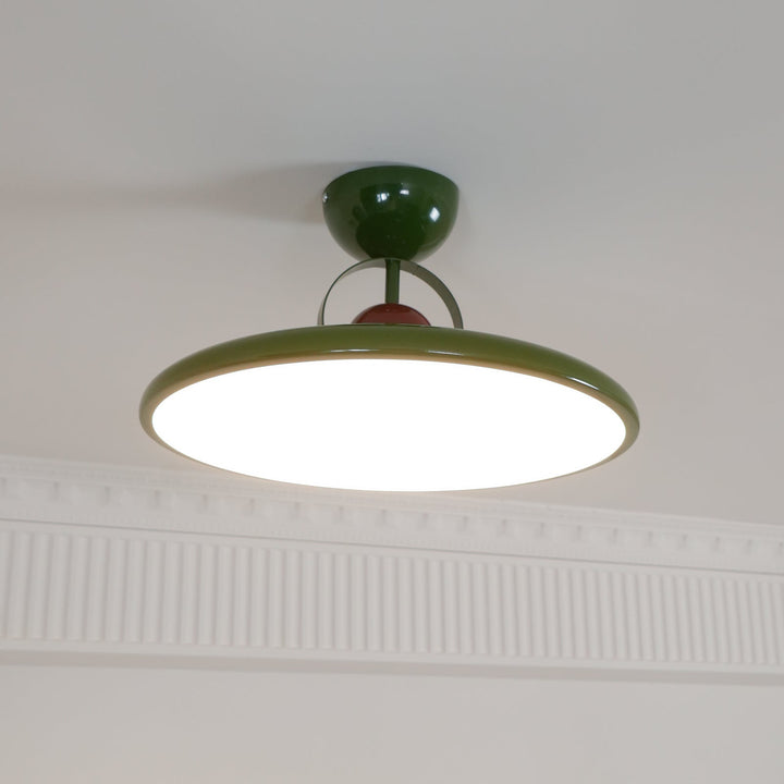 Floating disc ceiling light